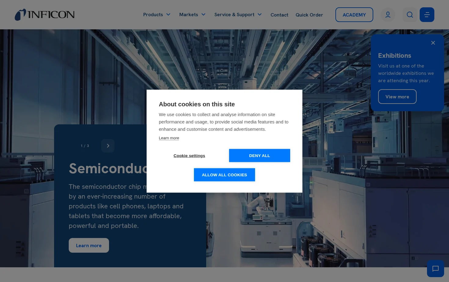 INFICON 页面快照